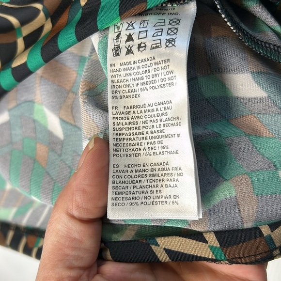 Joseph Ribkoff Abstract Print Top Dolman Sleeve O/S - Picture 10 of 13